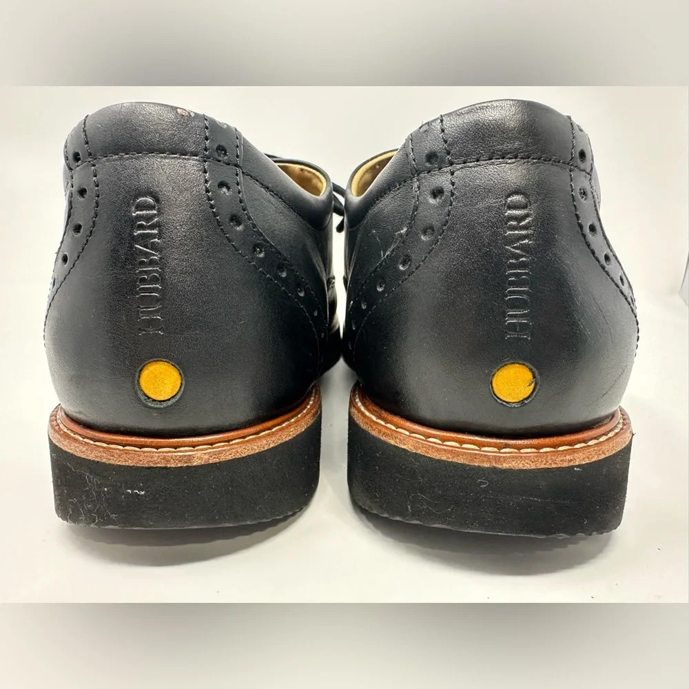 Samuel Hubbard Market‎ Cap Black Leather Comfort Dress Shoes Vibram Soles 11.5